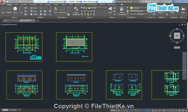 Trường mầm non,mầm non 1 tầng 3 phòng,Mầm non 3 phòng,Kiến trúc trường